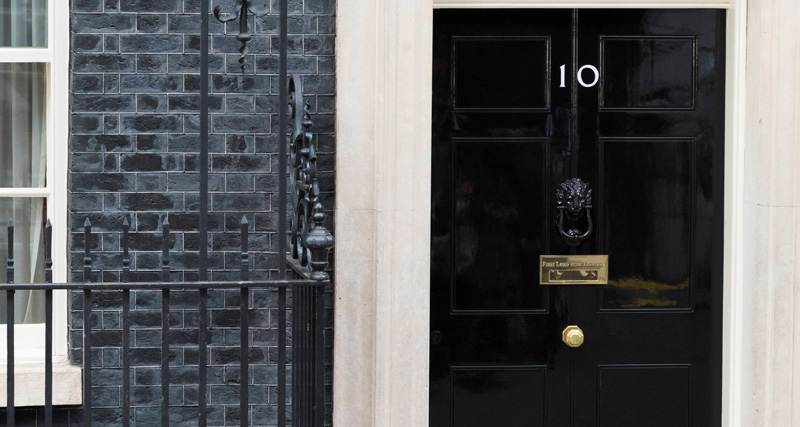 The door of number 10