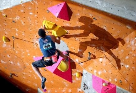 Jane Barlow was named Sports Photographer of the Year: Rock climbing