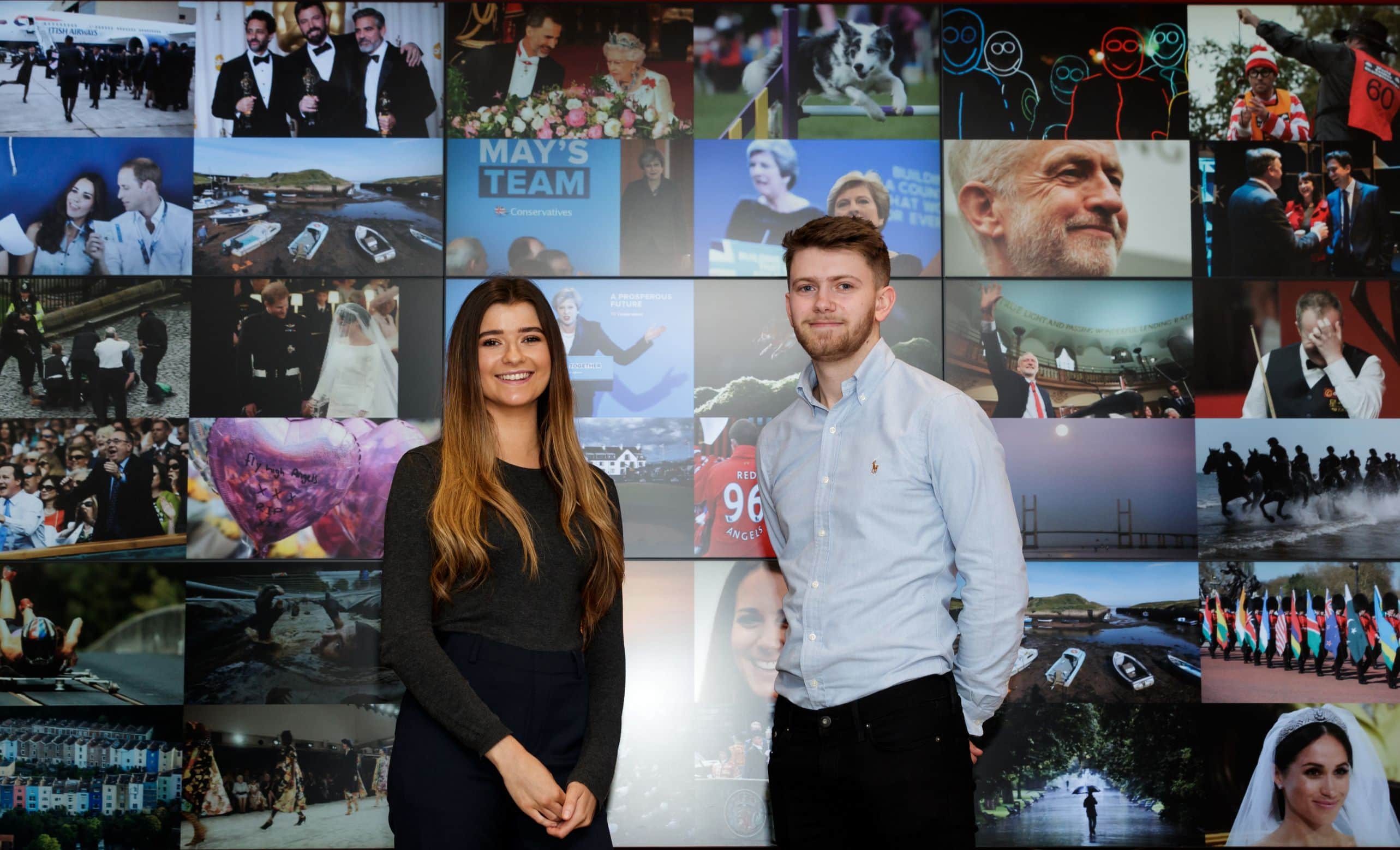 TV presenters Tess Derry and Bradley Collyer